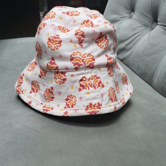 Girls Reversible Bucket hat   Pink - Picture 2 of 4